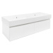 Koupelnová skříňka s umyvadlem SAT Evolution 118x30x44,8 cm bílá mat SATEVO120WMU2