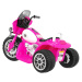 mamido  Dětská elektrická motorka růžová