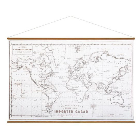 Nástěnná dekorace Mapa světa 110x2x73 cm, více druhů BAUMAX