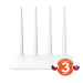 Tenda F6 Wireless-N Router 802.11b/g/n, 300 Mb/s, 4x všesměrová anténa, universal repeater