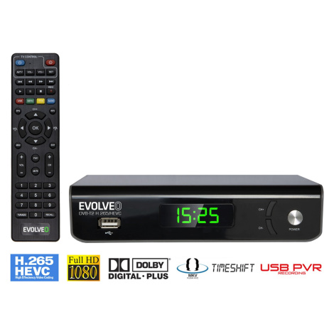 EVOLVEO Omega S3, HD DVB-T2 H.265/HEVC rekordér