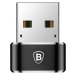 Baseus adaptér USB samec na USB-C samice 3A, OTG, černá