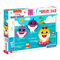 Clementoni - Puzzle Maxi 24 BABY SHARK