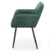 Jídelní židle SCK-429 tmavě zelená/černá