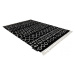 Dywany Lusczow Kusový shaggy koberec BERBER ETHNIC černý