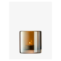 Svícen na čajovou svíčku Epoque, v. 8,5 cm, lesklý jantar - LSA international