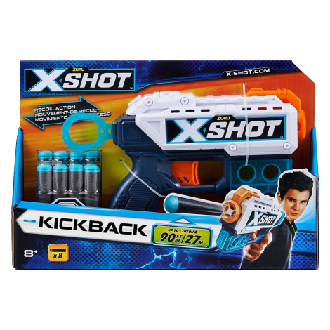 X-SHOT - KICKBACK s 8 náboji Sparkys