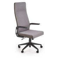 Kancelářská otočná židle AREZZO — látka, šedá