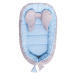 BELISIMA - Hnízdečko pro miminko Minky Sweet Baby modré