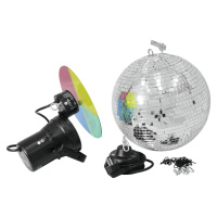 Eurolite Mirrorball Set 30 cm Zrcadlová koule