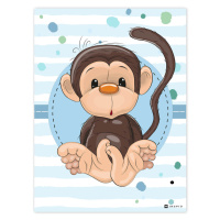 Obraz s opičkou do dětského pokojíčku