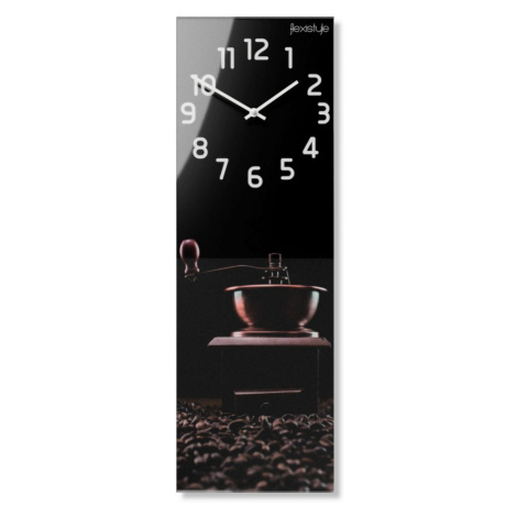 Designové kuchyňské hodiny s mlýnkem na kávu