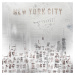 Umělecká fotografie Modern New York City Skylines, Melanie Viola, (40 x 40 cm)