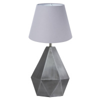 PR Home PR Home Trinity stolní lampa Ø 25cm stříbrná/šedá