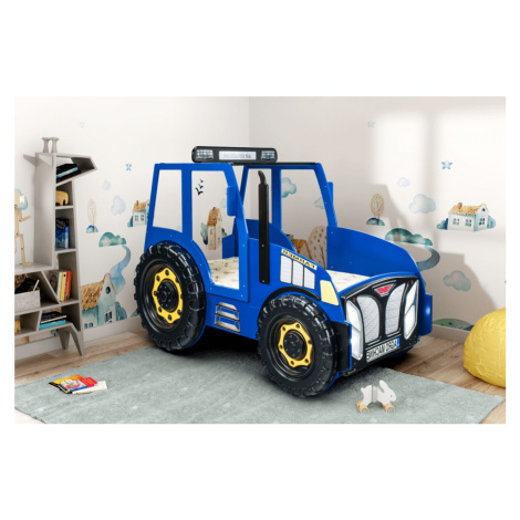 Detská posteľ Traktor modrý Artplast