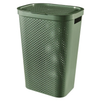 Prádelní koš Infinity 60l recycled 245809 zelená Curver