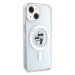 Karl Lagerfeld hard silikonové pouzdro iPhone 15 6.1" transparent Karl&Choupette Glitter MagSafe