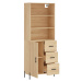 vidaXL Skříň highboard dub sonoma 69,5 x 34 x 180 cm kompozitní dřevo