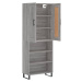 vidaXL Skříň highboard šedá sonoma 69,5 x 34 x 180 cm kompozitní dřevo