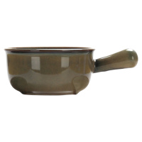 Clay Keramická miska Cotta s rukojetí 18 x 6,5 cm, zelená