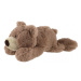Medvěd ležící plyš 28 cm - světle hnědý