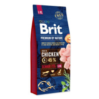 Krmivo Brit Premium by Nature senior L+XL 15kg