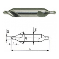 Vrták 02,50mm HSS středící 60° vybrušovaný 221110