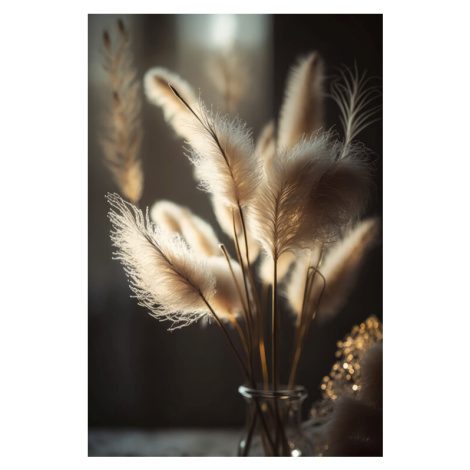 Plakát, Obraz - Pampas Grass In Sunlight, Treechild, 26.7 × 40 cm