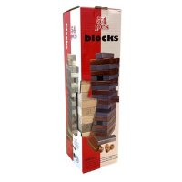 Dřevěná jenga, věž s čísly