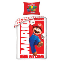Halantex Bavlněné povlečení 140x200 + 70x90 cm - Super Mario - Here we come