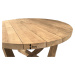 FaKOPA s. r. o. FLORES RECYCLE - kulatý masivní stůl z teaku ø130cm