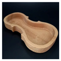 AMADEA Dřevěná miska ve tvaru houslí, masivní dřevo, rozměr: 17x30x4,5 cm