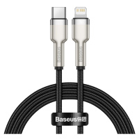 Kabel USB-C na Lightning Baseus Cafule, PD, 20W, 1m (černý)