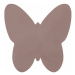 Koberec protiskluzový SHAPE 3150 Motýl Shaggy - špinavě růžový plyš