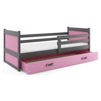 BMS Dětská postel RICO 1 | šedá 80 x 190 cm Barva: Růžová