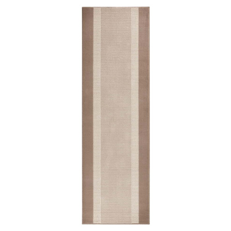 Béžovo-hnědý běhoun Hanse Home Basic, 80 x 250 cm