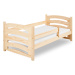 Dětská postel Mela 80 x 160 cm, borovice Rošt: S lamelovým roštem, Matrace: Matrace COMFY HR 10 