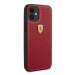 Ferrari FESPEHCP12SRE hard silikonové pouzdro iPhone 12 Mini 5.4" Red On Track