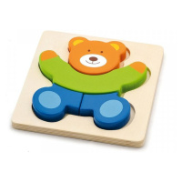 Viga dřevěné puzzle pro nejmenší medvídek
