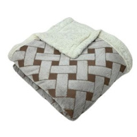 Rosh Beránková deka Pletený sen 200 × 230 cm, hnědá