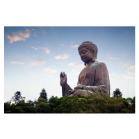 Fotografie Tian tan buddha in the morniing, Busakorn Pongparnit, 40x26.7 cm