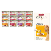 Animonda Carny krmivo + 6 x 15 g Adult Creamy snack zdarma - 4 druhy s hovězím (12 x 200 g)