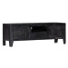 TV stolek černý 118x30x40 cm masivní mangovníkové dřevo