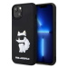 Kryt Karl Lagerfeld iPhone 14 Plus 6.7" black hardcase Rubber Choupette 3D (KLHCP14M3DRKHNK)