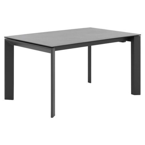 Antracitově šedý rozkládací jídelní stůl sømcasa Tamara, 160 x 90 cm