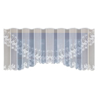 Dekorační žakárová záclona s řasící páskou JANAI 90 bílá 300x90 cm MyBestHome