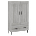 vidaXL Skříň highboard šedá sonoma 69,5 x 31 x 115 cm kompozitní dřevo