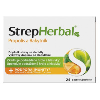 StrepHerbal Propolis a Rakytník 24 pastilek