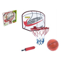 Teddies Basketbalový koš + míč s pumpičkou 49,5x41,5x4cm