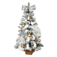 Ozdobený stromeček POLÁRNÍ ZLATÁ 60 cm s LED OSVĚTELNÍM s 41 ks ozdob a dekorací